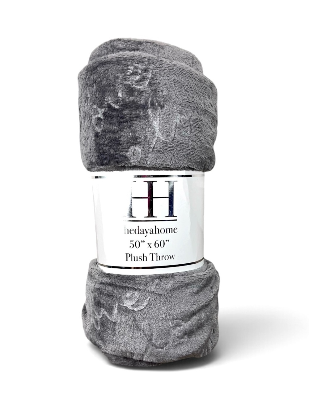 NedavaHome Plush Throw Blanket - Gray
